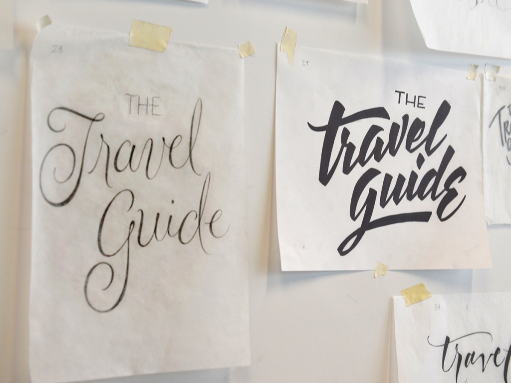 Ken Barber, Student work produced during the Freehand Lettering workshop conducted at The Cooper Union in 2014