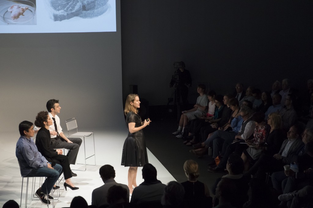 Knotty Objects organizers Neri Oxman, Kevin Slavin, and Paola Antonelli, photo by Andy Ryan