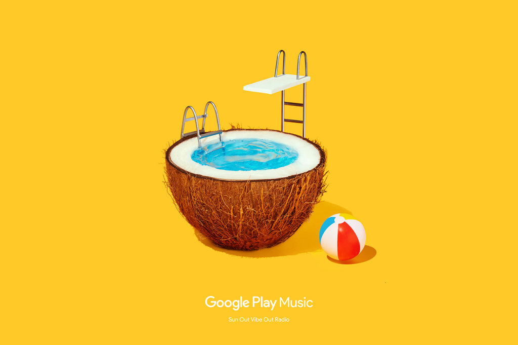 Google Play Music Sun Out Vibe Out ad.