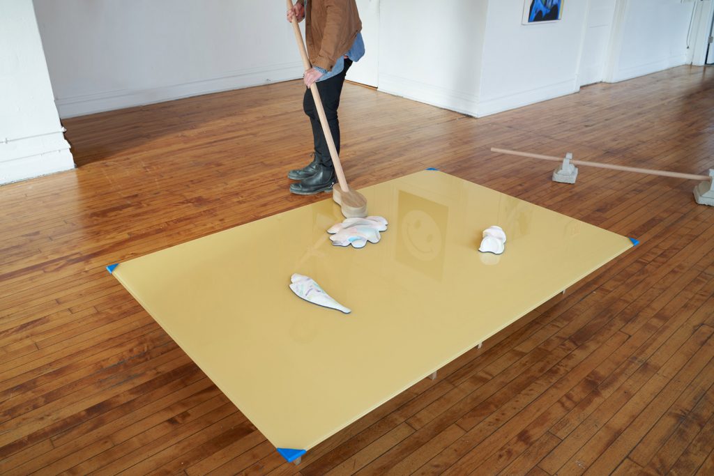 A sculpture in a gallery