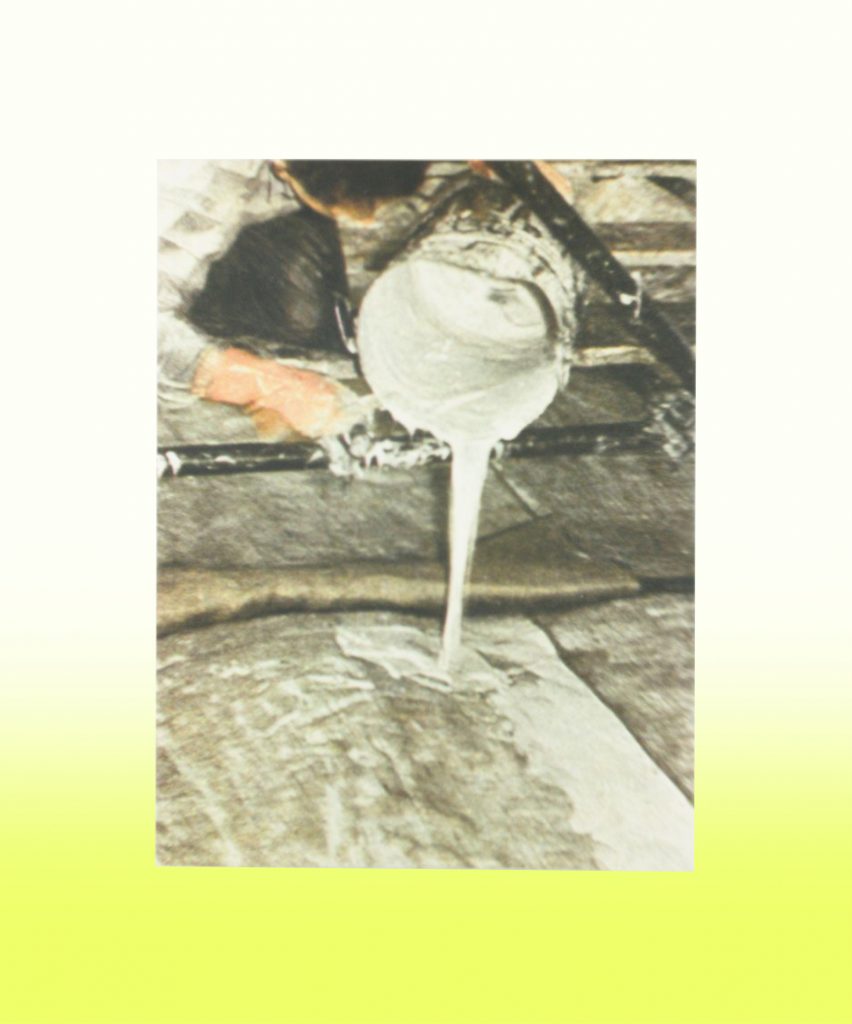 An image with a book cover in front of a yellow gradient background
